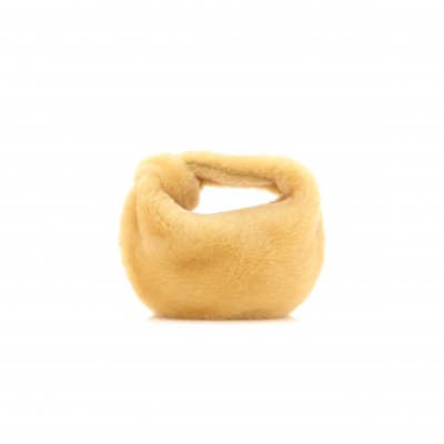BOTTEGA VENETA SHEARLING LAMBSKIN MINI JODIE TEDDY  (23*16cm)