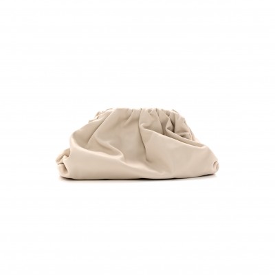 BOTTEGA VENETA SMOOTH BUTTER CALF THE POUCH OVERSIZED CLUTCH MIST  (38*16*8cm)