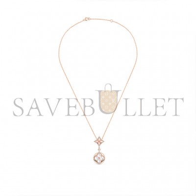 LOUIS VUITTON COLOUR BLOSSOM NECKLACE, PINK GOLD, PINK MOTHER-OF-PEARL, WHITE MOTHER-OF-PEARL AND DIAMOND Q94355
