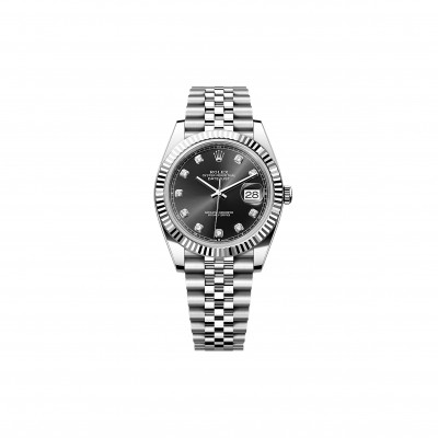 ROLEX DATEJUST 41 OYSTER, 41 MM, OYSTERSTEEL AND WHITE GOLD WATCH 126334