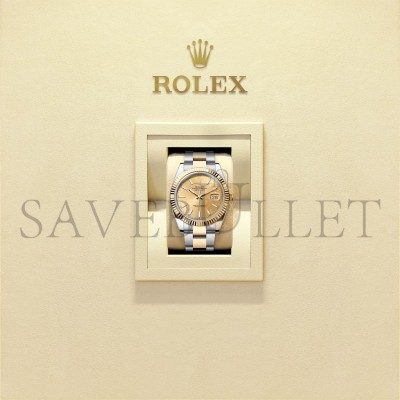 ROLEX DATEJUST 41 OYSTER, 41 MM, OYSTERSTEEL AND YELLOW GOLD WATCH 126333-0009