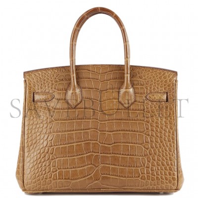 HERMES MASTER BIRKIN 30 MATTE ALLIGATOR HANDBAG 225472 (30*22*15cm)