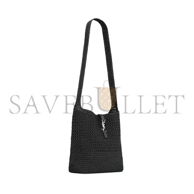 YSL LE 5 À 7 MEDIUM CROCHETED RAFFIA TOTE 778827GAAEN1000 (39*32*15cm)