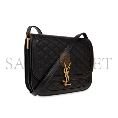 YSL SOLFERINO MEDIUM SATCHEL IN LEATHER 733704AABRT1000 (22*18*5cm)