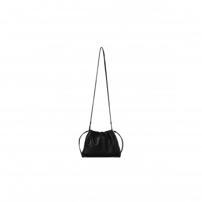 THE ROW ANGY BAG IN LEATHER BLACK W1620L108BAG (30*21*7cm)