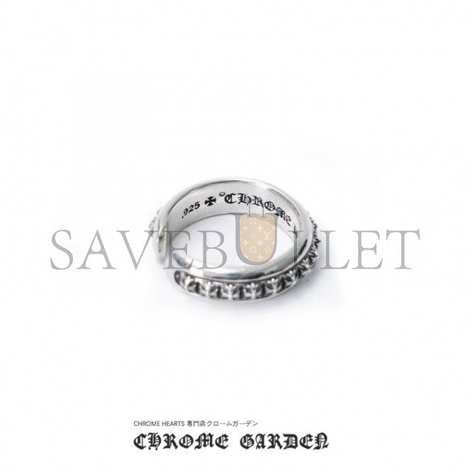 CHROME HEARTS CH PLUS PYRAMID OPEN BAND RING CHROME HEARTS CH PLUS PYRAMID OPEN BAND RING