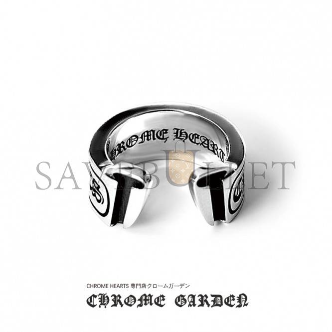 CHROME HEARTS SCROLL LABEL RING CHROME HEARTS SCROLL LABEL RING