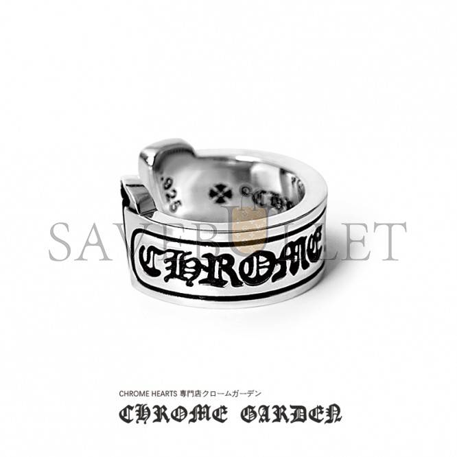 CHROME HEARTS SCROLL LABEL RING CHROME HEARTS SCROLL LABEL RING