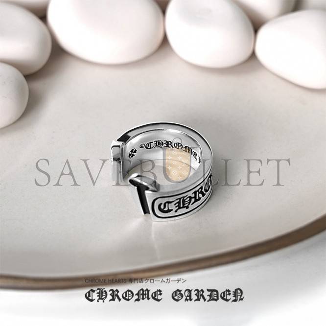 CHROME HEARTS SCROLL LABEL RING CHROME HEARTS SCROLL LABEL RING