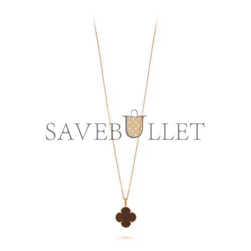 VAN CLEEF ARPELS MAGIC ALHAMBRA LONG NECKLACE, 1 MOTIF - ROSE GOLD, LETTERWOOD VCARO3M700 VAN CLEEF ARPELS MAGIC ALHAMBRA LONG NECKLACE, 1 MOTIF - ROSE GOLD, LETTERWOOD VCARO3M700