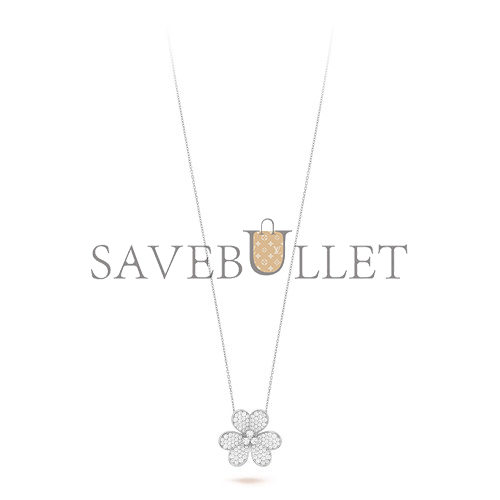 VAN CLEEF ARPELS FRIVOLE CLIP PENDANT, VERY LARGE MODEL - WHITE GOLD, DIAMOND VCARP6L600 VAN CLEEF ARPELS FRIVOLE CLIP PENDANT, VERY LARGE MODEL - WHITE GOLD, DIAMOND VCARP6L600