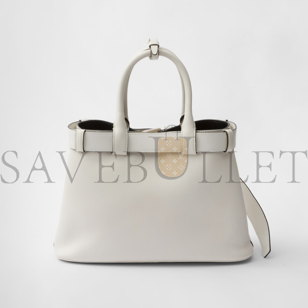 PRADA BUCKLE MEDIUM LEATHER HANDBAG WITH BELT 1BA434 (32*23*11cm) PRADA BUCKLE MEDIUM LEATHER HANDBAG WITH BELT 1BA434 (32*23*11cm)