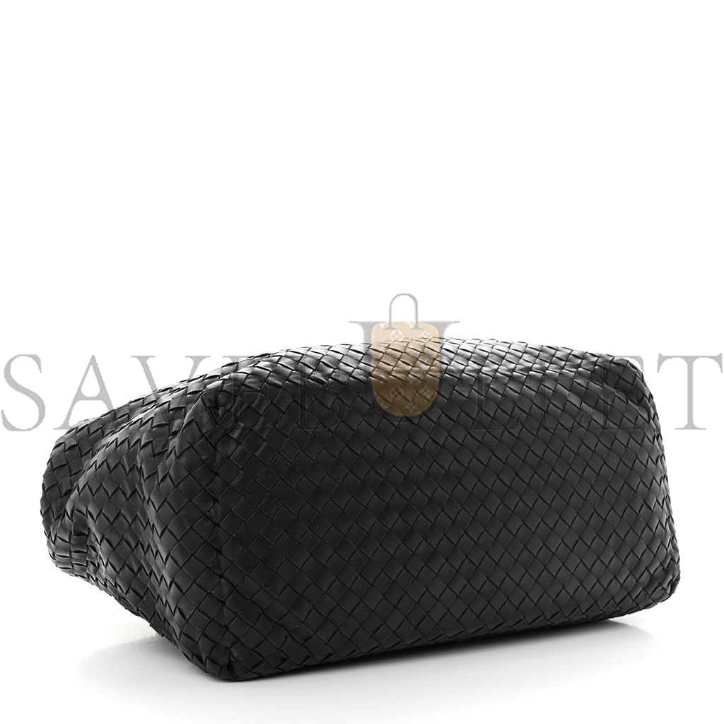 BOTTEGA VENETA NAPPA INTRECCIATO AYERS BRICK TOTE BLACK (33*23*17cm) BOTTEGA VENETA NAPPA INTRECCIATO AYERS BRICK TOTE BLACK (33*23*17cm)