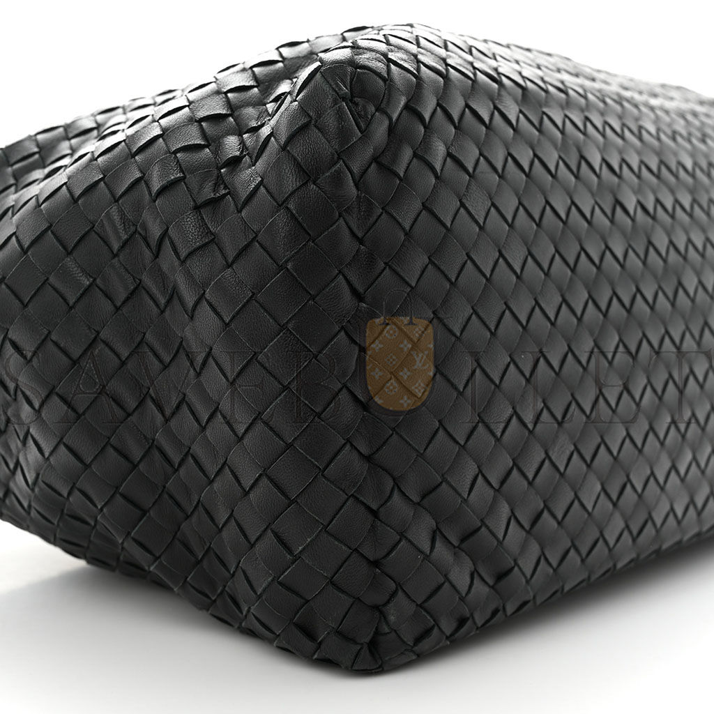 BOTTEGA VENETA NAPPA INTRECCIATO AYERS BRICK TOTE BLACK (33*23*17cm) BOTTEGA VENETA NAPPA INTRECCIATO AYERS BRICK TOTE BLACK (33*23*17cm)