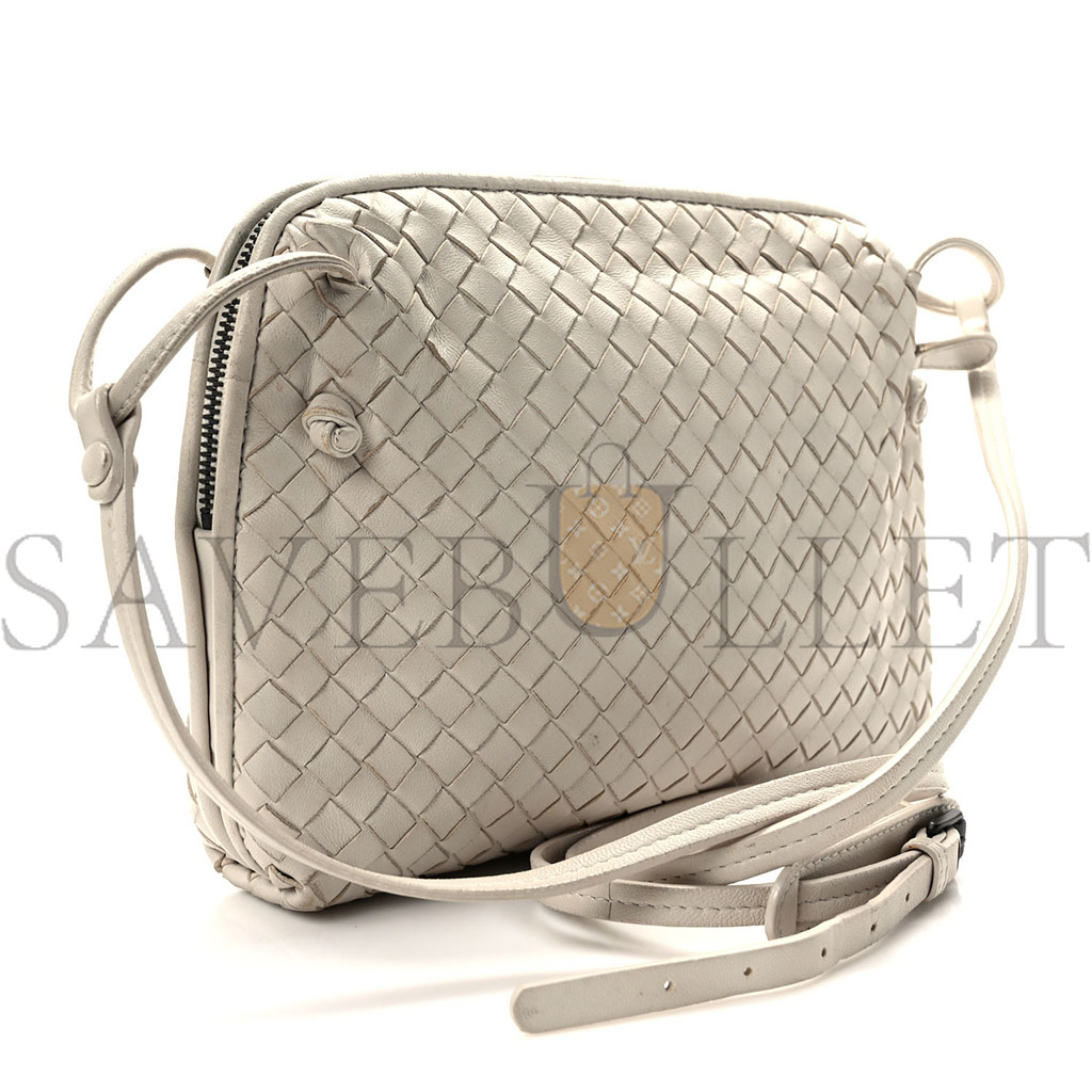 BOTTEGA VENETA NAPPA INTRECCIATO NODINI CROSSBODY MESSENGER WHITE (23*18*5cm) BOTTEGA VENETA NAPPA INTRECCIATO NODINI CROSSBODY MESSENGER WHITE (23*18*5cm)