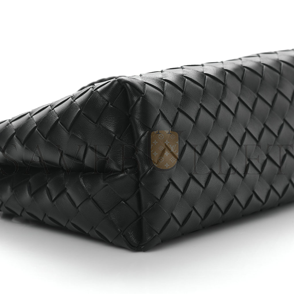 BOTTEGA VENETA NAPPA INTRECCIATO SMALL ANDIAMO SHOULDER BAG BLACK (25*20*10cm) BOTTEGA VENETA NAPPA INTRECCIATO SMALL ANDIAMO SHOULDER BAG BLACK (25*20*10cm)