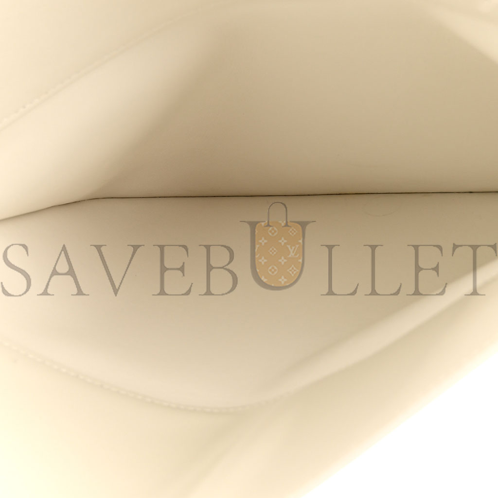 BOTTEGA VENETA BRUSHED CALFSKIN CRADLE FOLD OVER SHOULDER BAG WHITE PARAKEET (32*22*11cm) BOTTEGA VENETA BRUSHED CALFSKIN CRADLE FOLD OVER SHOULDER BAG WHITE PARAKEET (32*22*11cm)
