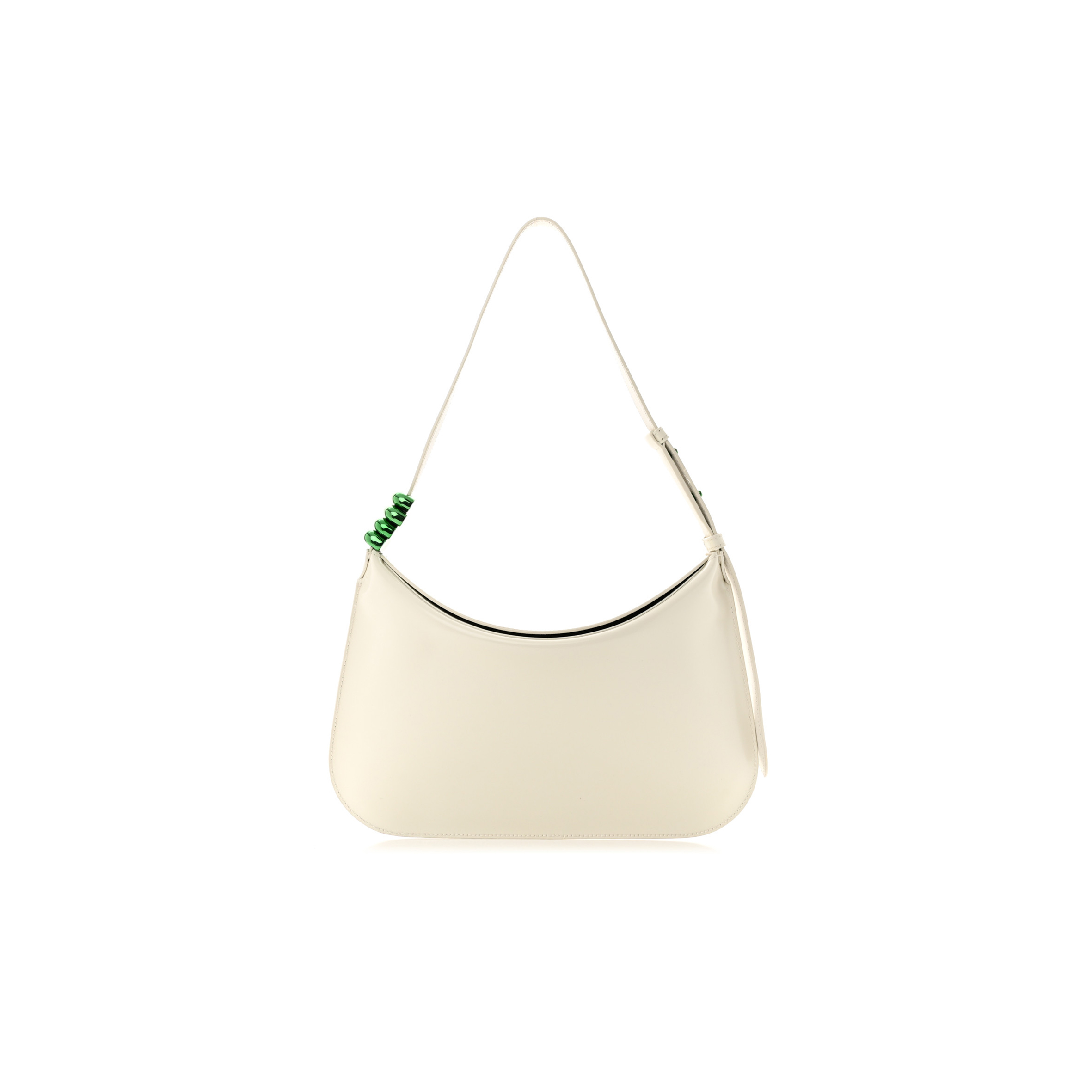 BOTTEGA VENETA BRUSHED CALFSKIN CRADLE FOLD OVER SHOULDER BAG WHITE PARAKEET (32*22*11cm) BOTTEGA VENETA BRUSHED CALFSKIN CRADLE FOLD OVER SHOULDER BAG WHITE PARAKEET (32*22*11cm)