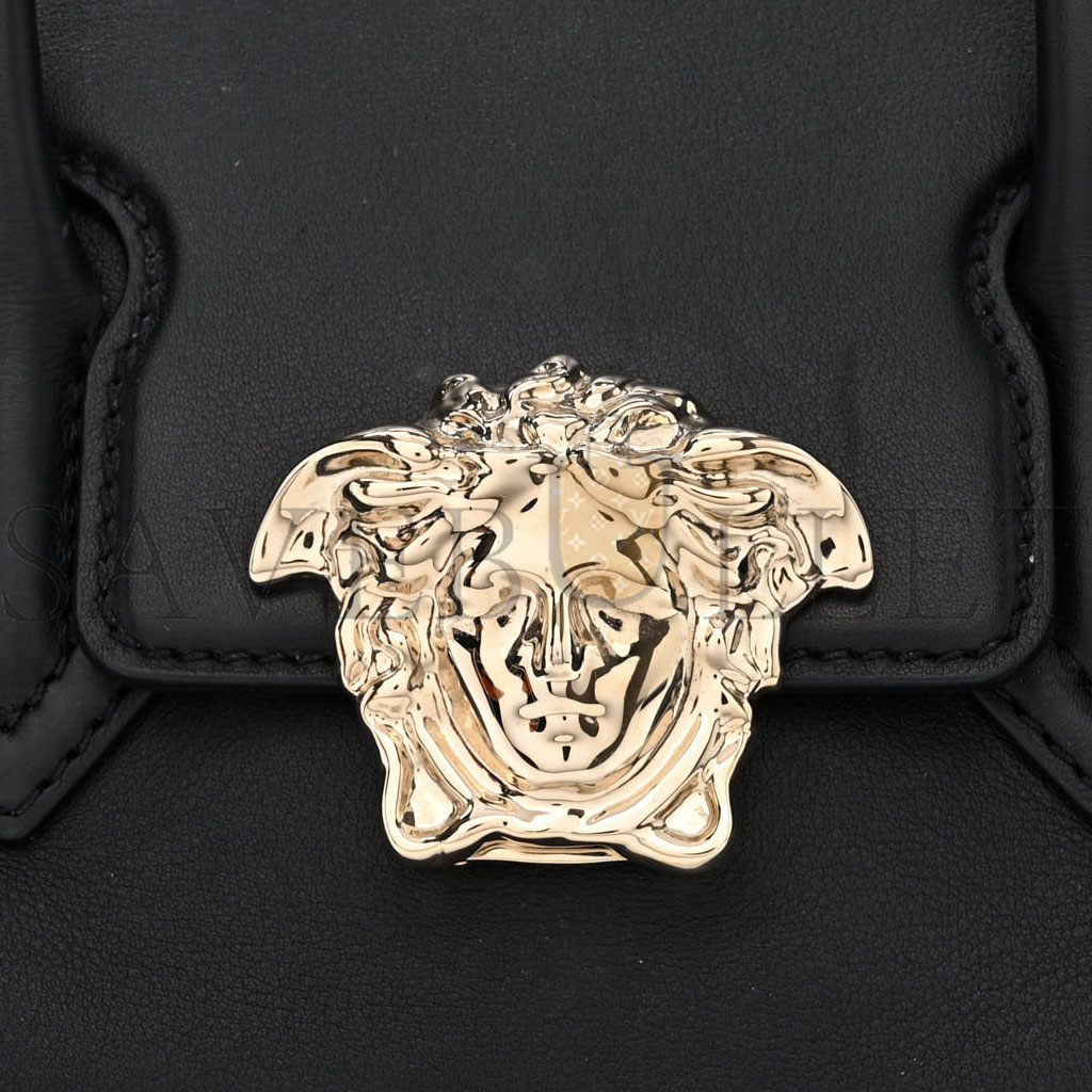 VERSACE CALFSKIN MEDIUM PALAZZO EMPIRE BAG BLACK (25*22*11cm) VERSACE CALFSKIN MEDIUM PALAZZO EMPIRE BAG BLACK (25*22*11cm)
