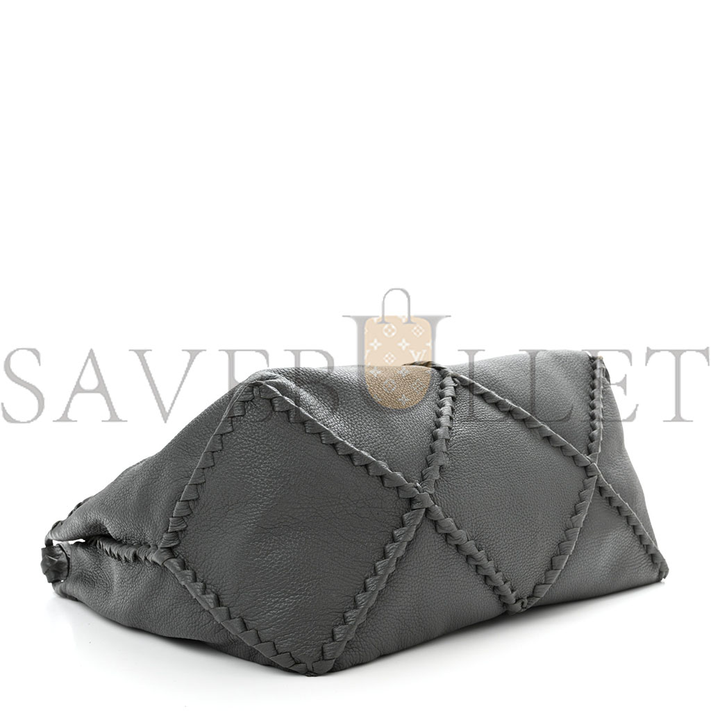 BOTTEGA VENETA CERVO DEERSKIN HOBO GREY 1426292 (41*30*22cm) BOTTEGA VENETA CERVO DEERSKIN HOBO GREY 1426292 (41*30*22cm)