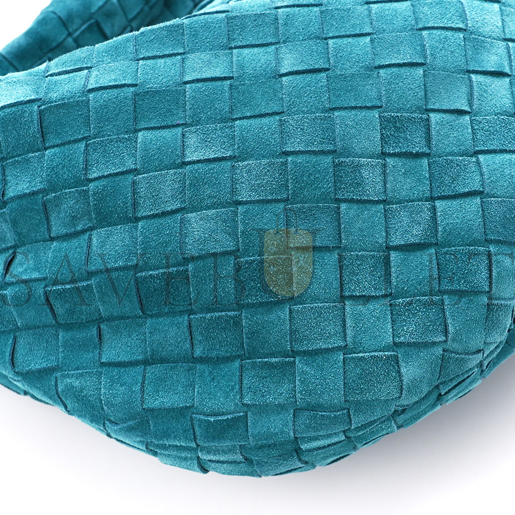BOTTEGA VENETA SUEDE INTRECCIATO TEEN JODIE HOBO PETROLEUM BLUE (36*20*13cm) BOTTEGA VENETA SUEDE INTRECCIATO TEEN JODIE HOBO PETROLEUM BLUE (36*20*13cm)