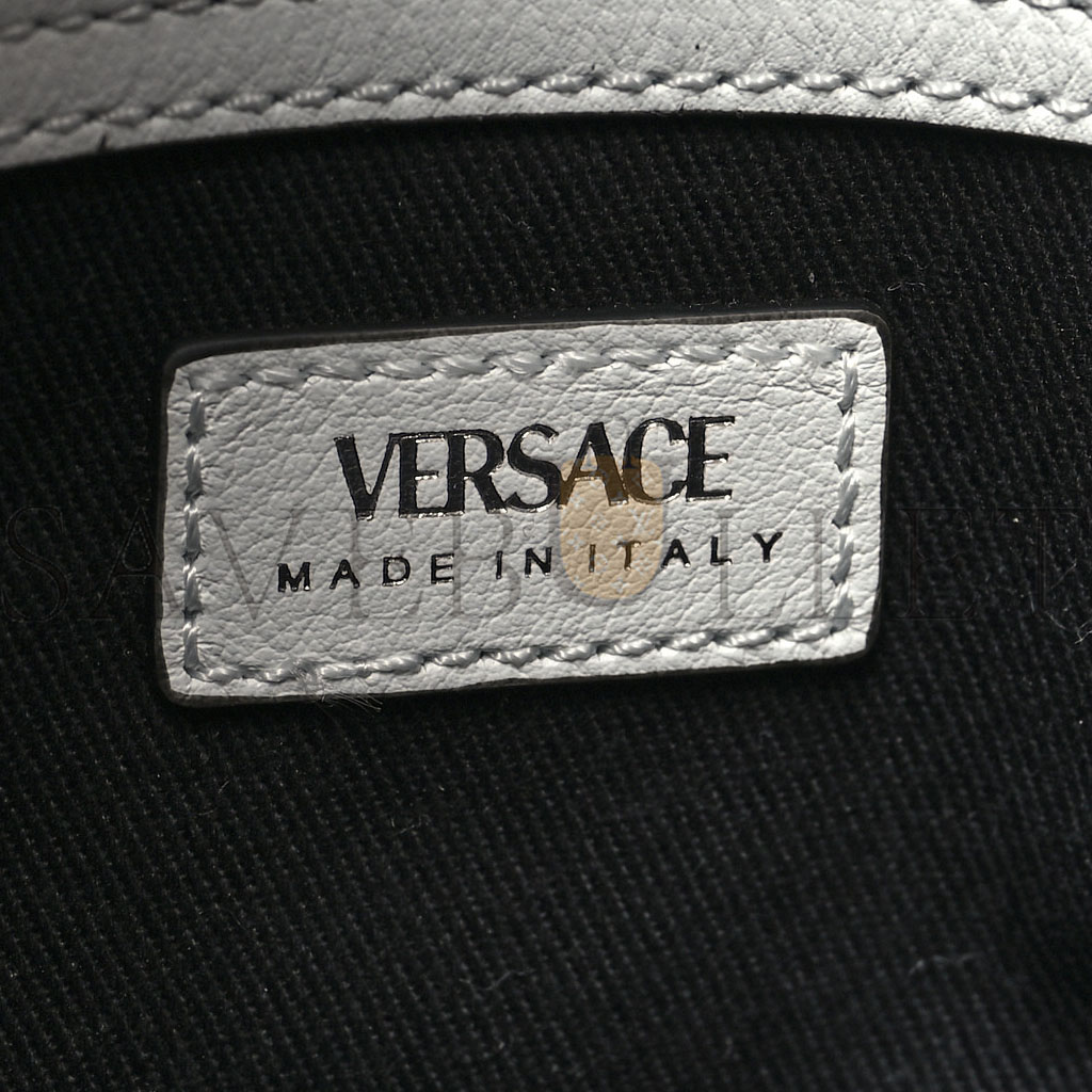 VERSACE CALFSKIN LARGE REPEAT ZIP HOBO WHITE (30*22*9cm) VERSACE CALFSKIN LARGE REPEAT ZIP HOBO WHITE (30*22*9cm)