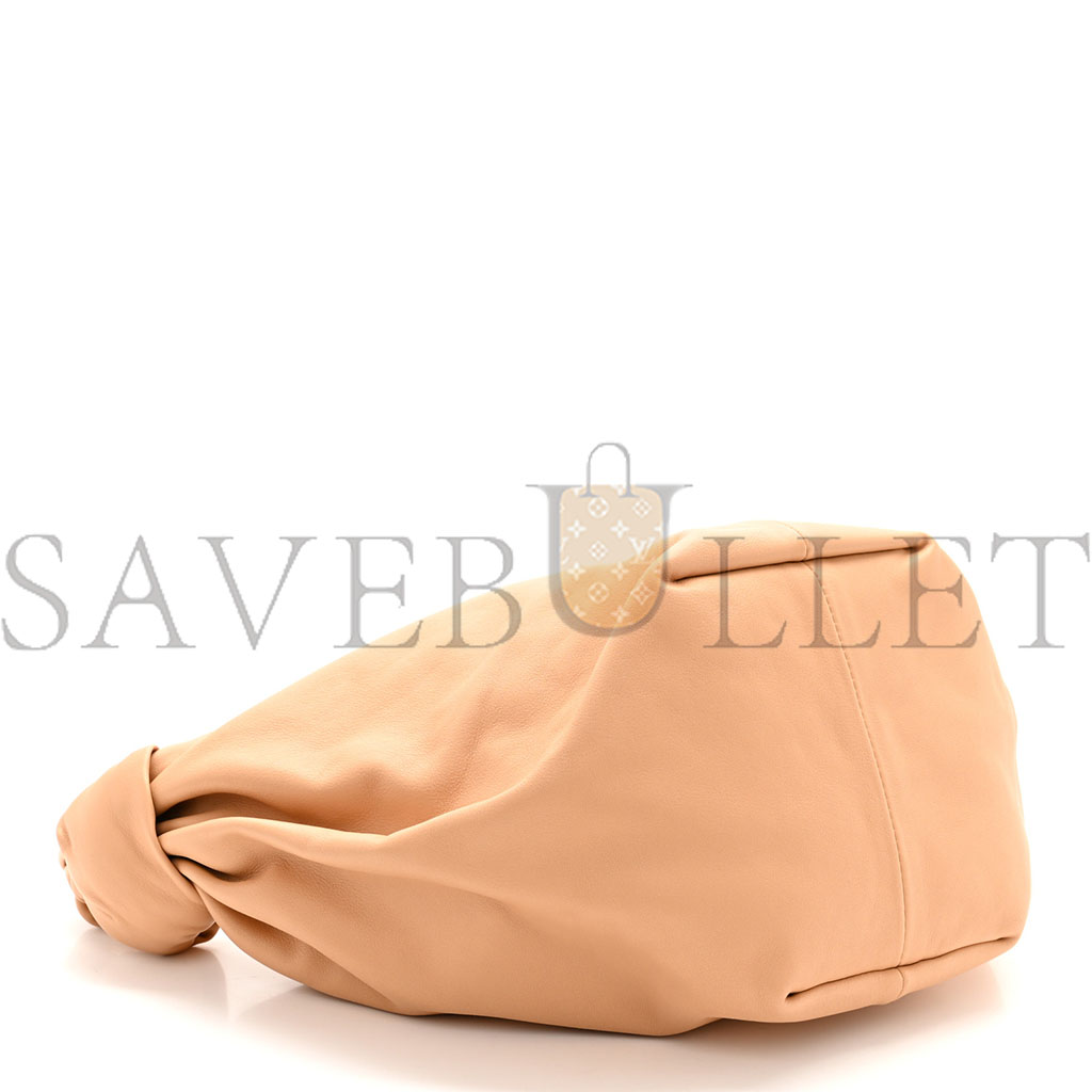 BOTTEGA VENETA CALFSKIN TEEN DOUBLE KNOT HOBO ALMOND (34*22*14cm) BOTTEGA VENETA CALFSKIN TEEN DOUBLE KNOT HOBO ALMOND (34*22*14cm)
