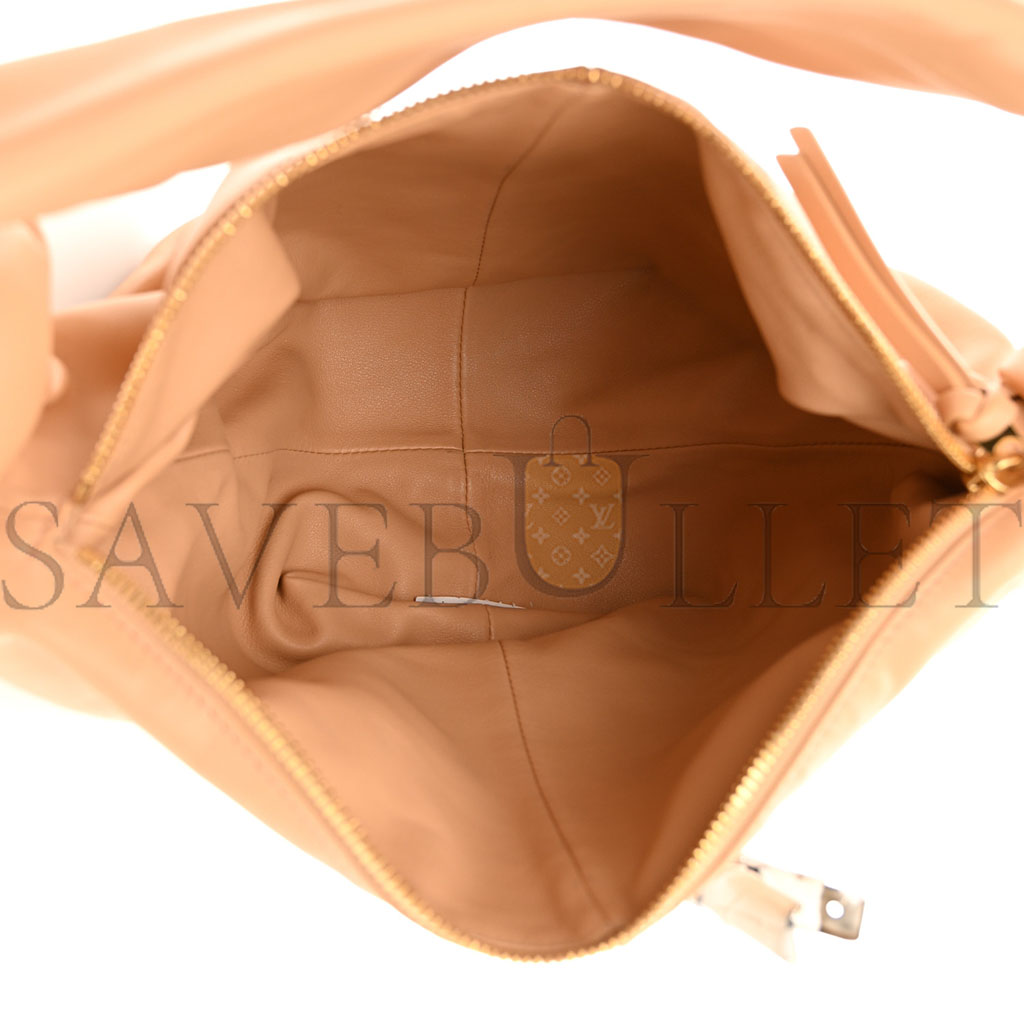 BOTTEGA VENETA CALFSKIN TEEN DOUBLE KNOT HOBO ALMOND (34*22*14cm) BOTTEGA VENETA CALFSKIN TEEN DOUBLE KNOT HOBO ALMOND (34*22*14cm)