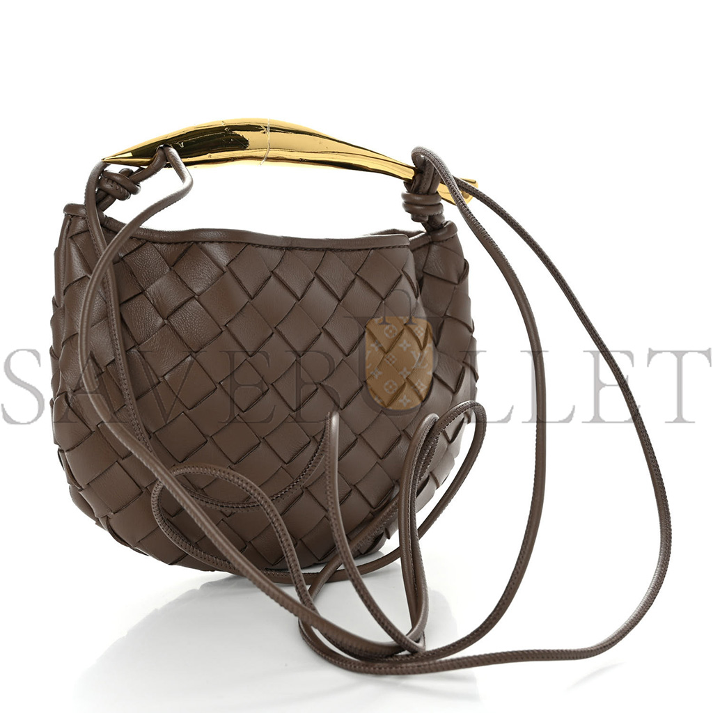 BOTTEGA VENETA NAPPA INTRECCIATO MINI SARDINE BAG TAUPE GREY (20*14*3cm) BOTTEGA VENETA NAPPA INTRECCIATO MINI SARDINE BAG TAUPE GREY (20*14*3cm)
