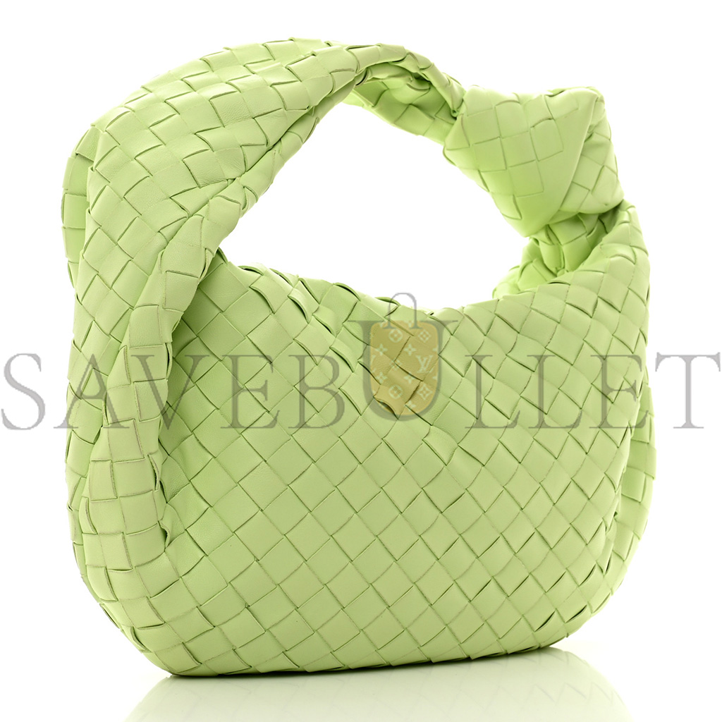 BOTTEGA VENETA NAPPA INTRECCIATO TEEN JODIE HOBO PISTACHIO (34*21*9cm) BOTTEGA VENETA NAPPA INTRECCIATO TEEN JODIE HOBO PISTACHIO (34*21*9cm)