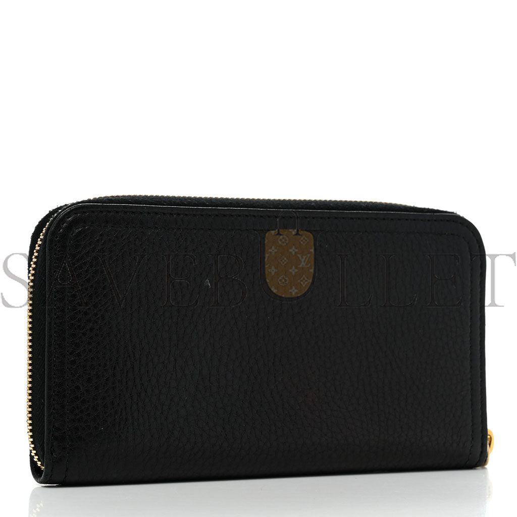 PRADA VITELLO DAINO ZIP AROUND WALLET BLACK (18*11*3cm) PRADA VITELLO DAINO ZIP AROUND WALLET BLACK (18*11*3cm)