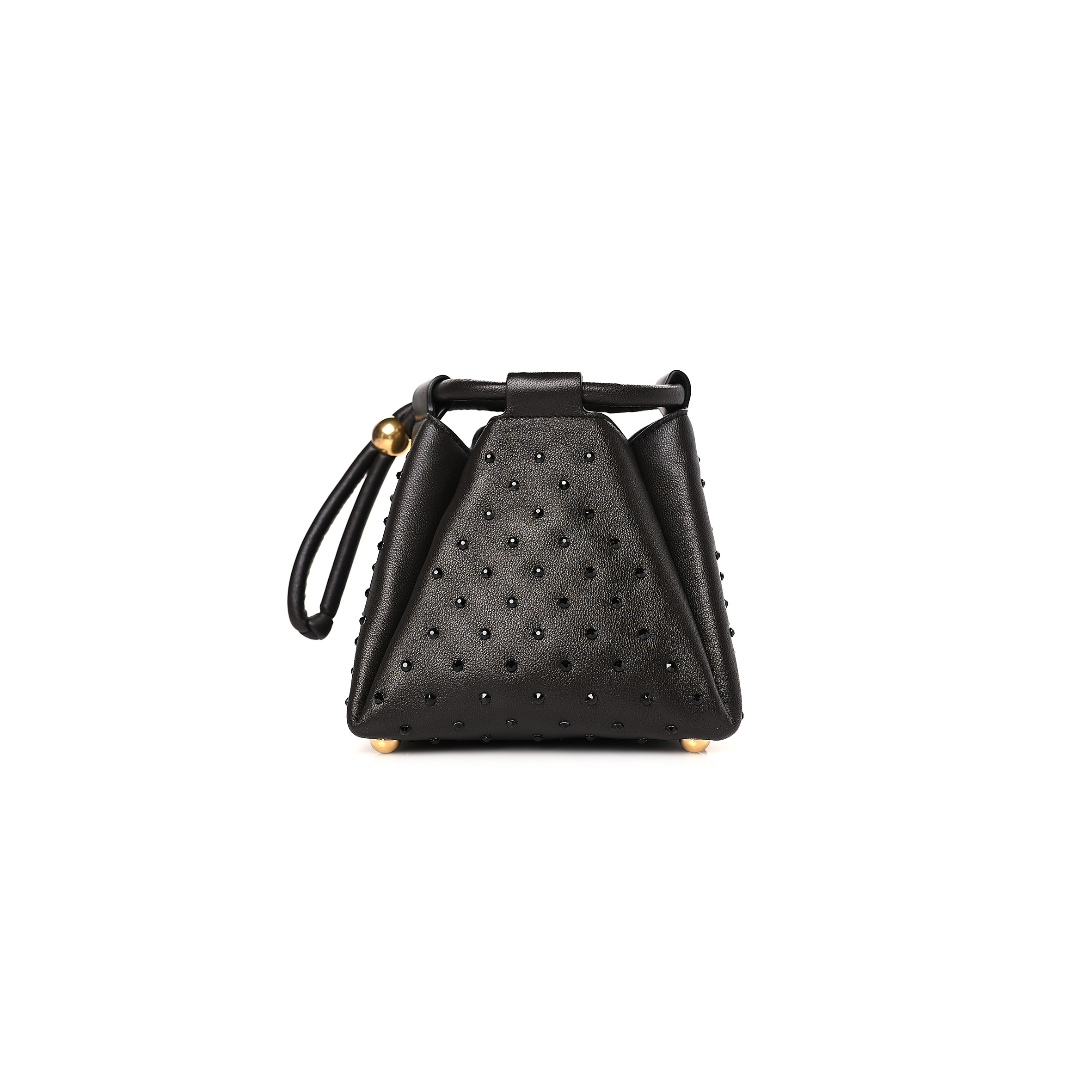 BOTTEGA VENETA NAPPA STRASS PYRAMID BAG FONDANT (15*15*13cm) BOTTEGA VENETA NAPPA STRASS PYRAMID BAG FONDANT (15*15*13cm)