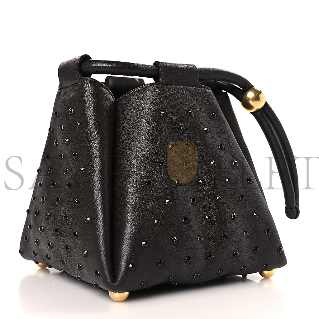 BOTTEGA VENETA NAPPA STRASS PYRAMID BAG FONDANT (15*15*13cm) BOTTEGA VENETA NAPPA STRASS PYRAMID BAG FONDANT (15*15*13cm)