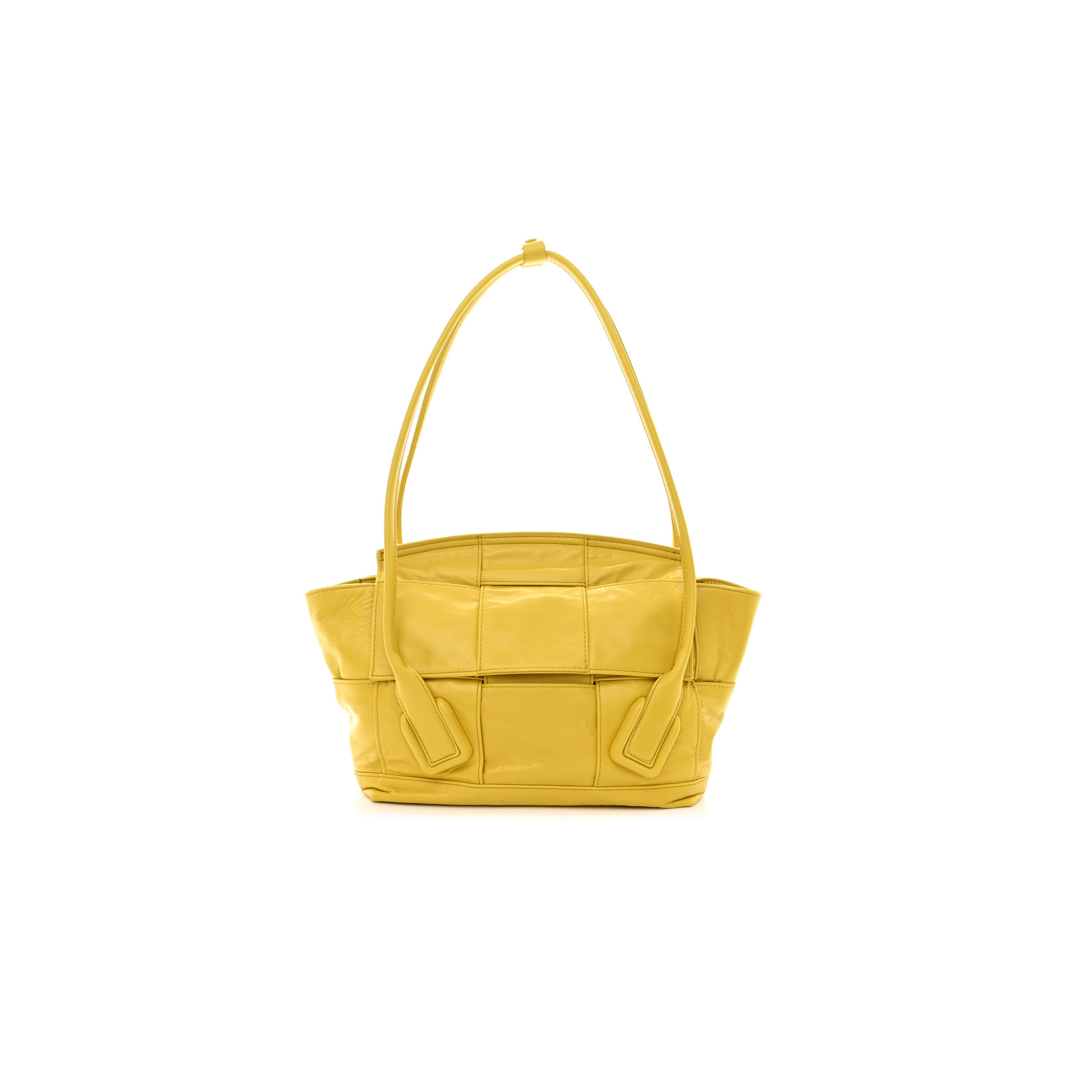 BOTTEGA VENETA PAPER CALFSKIN MAXI INTRECCIATO SMALL ARCO MIRABELLE (22*19*8cm) BOTTEGA VENETA PAPER CALFSKIN MAXI INTRECCIATO SMALL ARCO MIRABELLE (22*19*8cm)