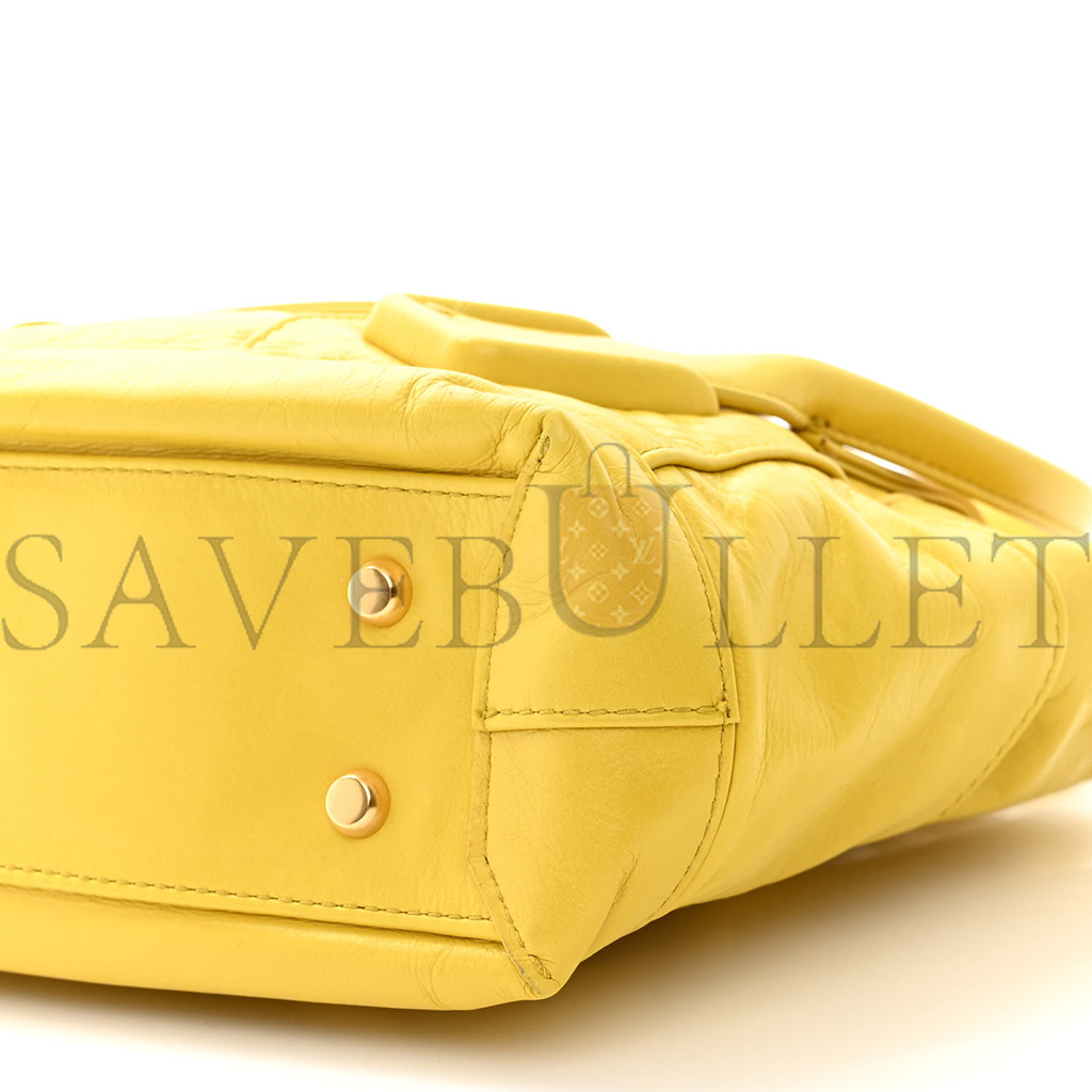 BOTTEGA VENETA PAPER CALFSKIN MAXI INTRECCIATO SMALL ARCO MIRABELLE (22*19*8cm) BOTTEGA VENETA PAPER CALFSKIN MAXI INTRECCIATO SMALL ARCO MIRABELLE (22*19*8cm)