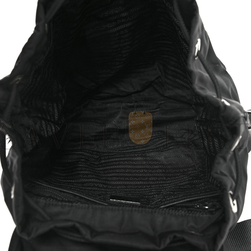 PRADA NYLON VELA MEDIUM BACKPACK BLACK (30*30*14cm) PRADA NYLON VELA MEDIUM BACKPACK BLACK (30*30*14cm)