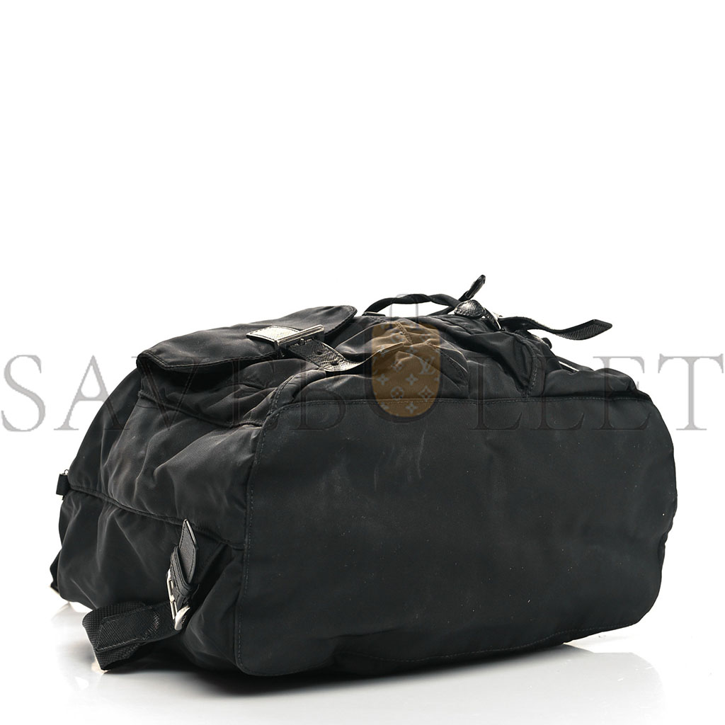 PRADA NYLON VELA MEDIUM BACKPACK BLACK (30*30*14cm) PRADA NYLON VELA MEDIUM BACKPACK BLACK (30*30*14cm)