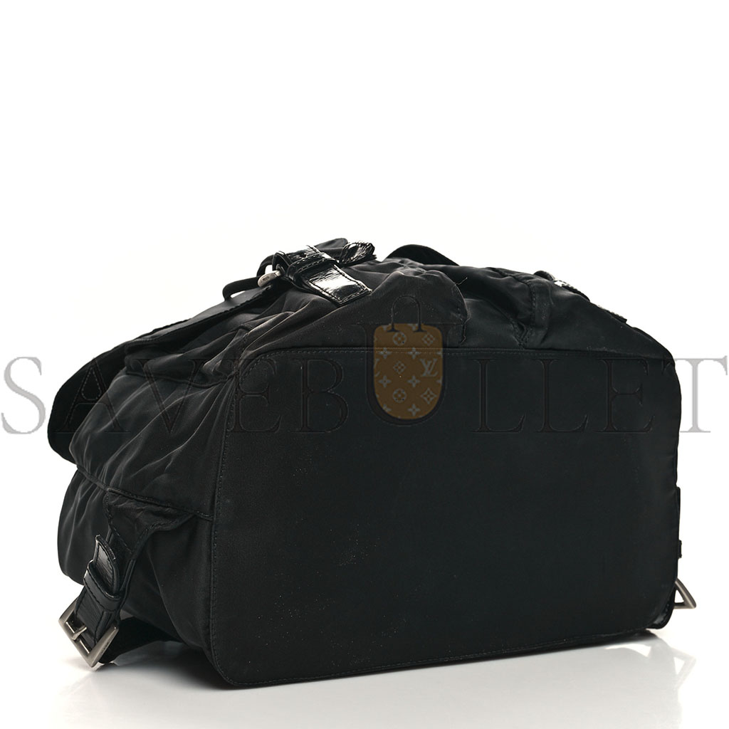 PRADA NYLON VELA MEDIUM BACKPACK BLACK (33*29*15cm) PRADA NYLON VELA MEDIUM BACKPACK BLACK (33*29*15cm)