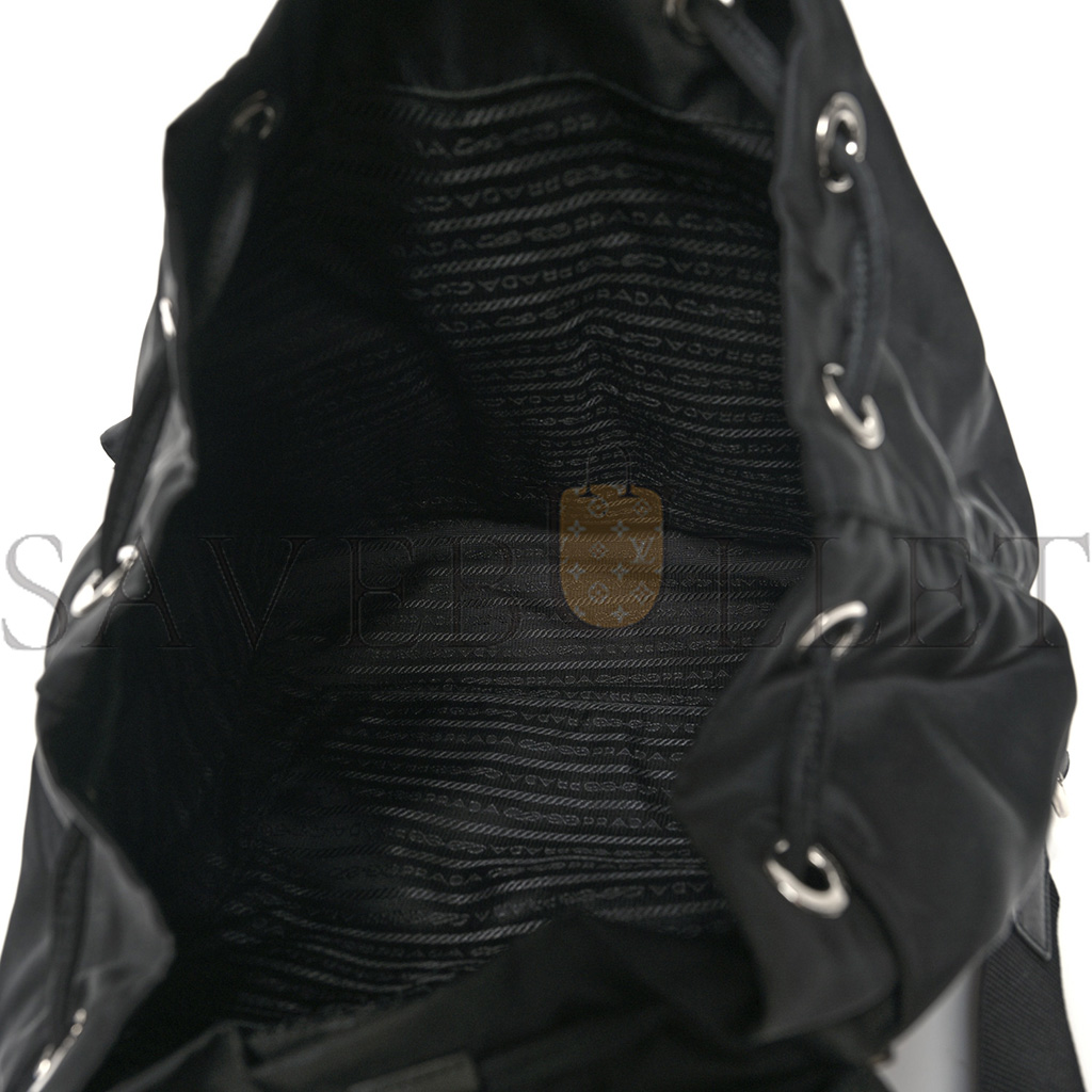 PRADA NYLON VELA MEDIUM BACKPACK BLACK (29*29*14cm) PRADA NYLON VELA MEDIUM BACKPACK BLACK (29*29*14cm)