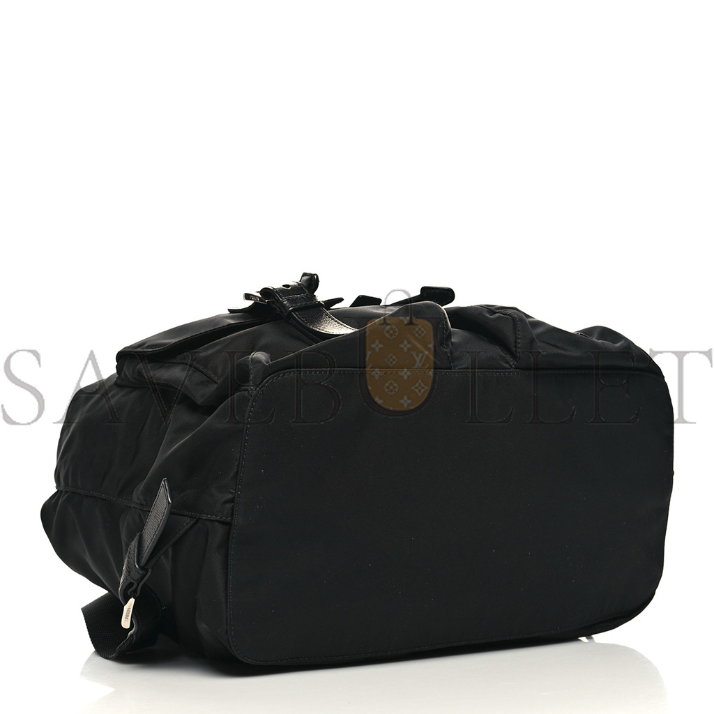 PRADA NYLON VELA MEDIUM BACKPACK BLACK (29*29*14cm) PRADA NYLON VELA MEDIUM BACKPACK BLACK (29*29*14cm)