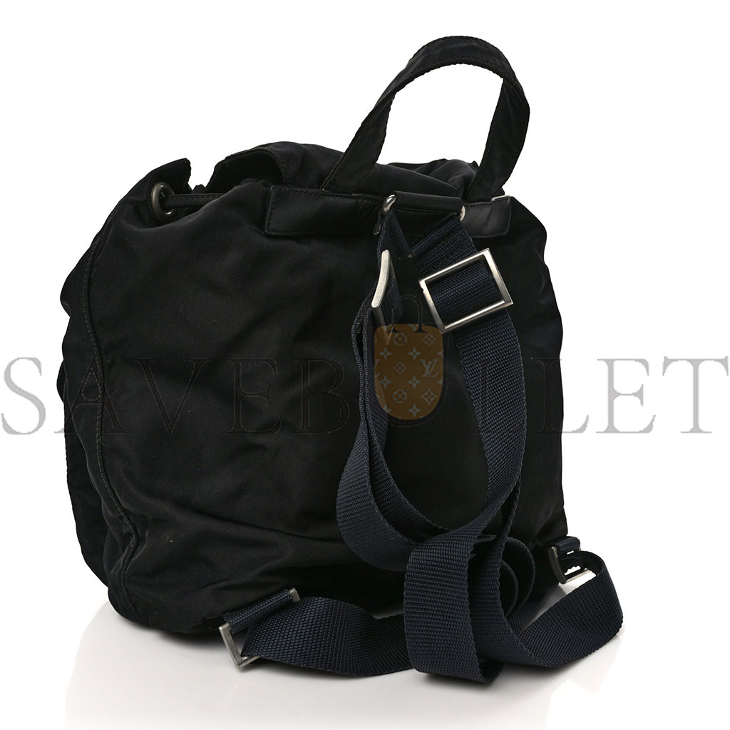 PRADA TESSUTO NYLON VELA BACKPACK BLACK (30*27*13cm) PRADA TESSUTO NYLON VELA BACKPACK BLACK (30*27*13cm)