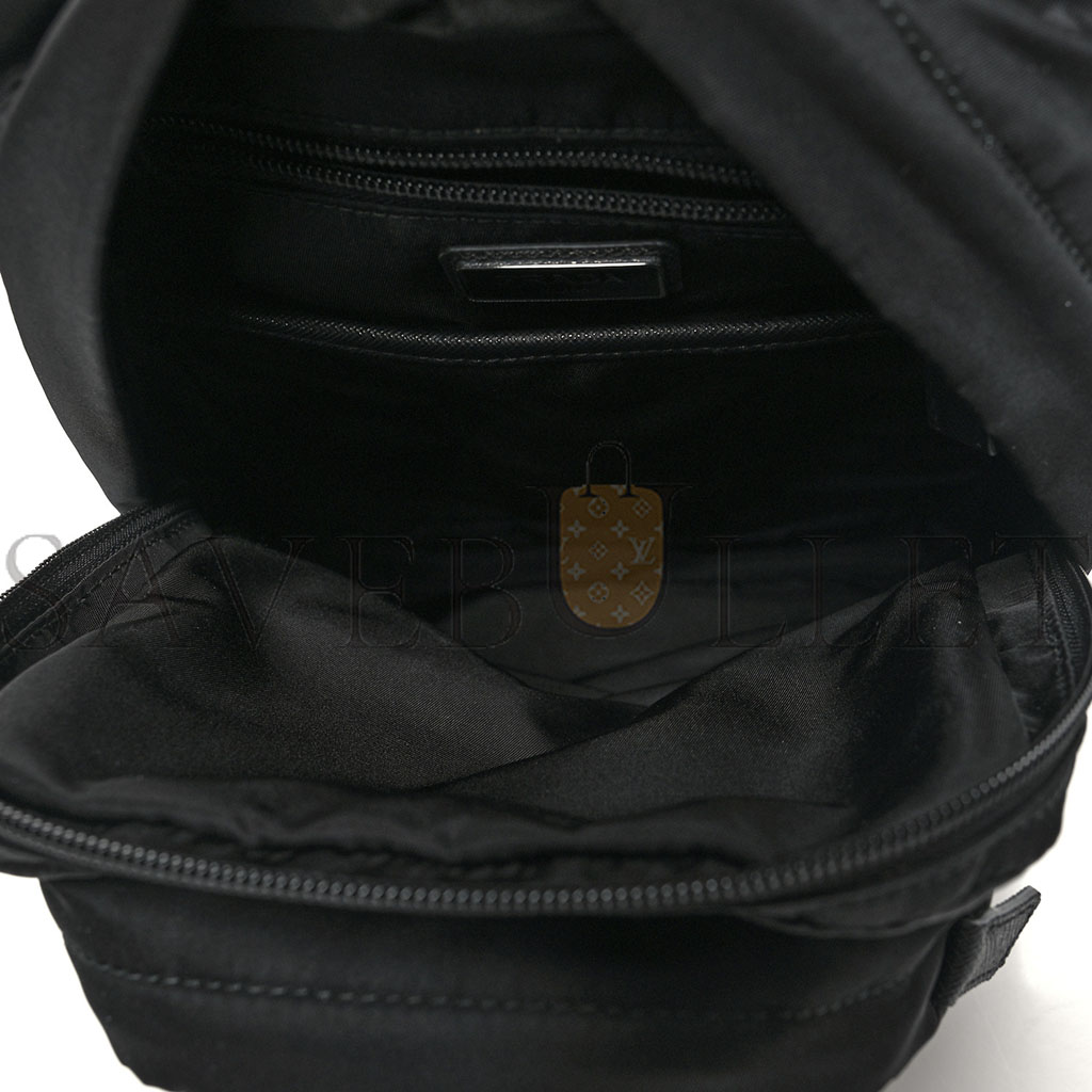 PRADA TESSUTO NYLON MONTAGNA SLING BACKPACK BLACK (32*20*6cm) PRADA TESSUTO NYLON MONTAGNA SLING BACKPACK BLACK (32*20*6cm)