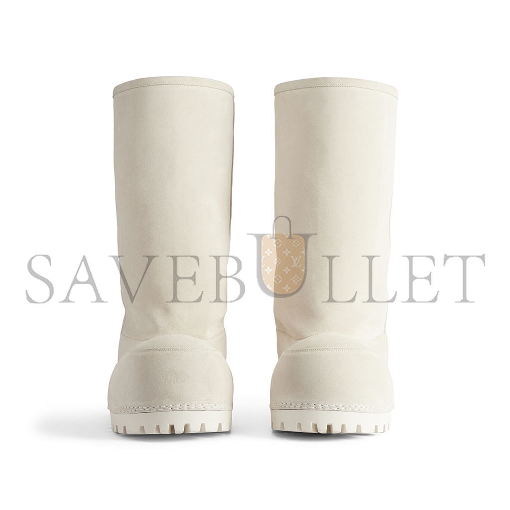 BALENCIAGA ALASKA FUR WHITE CALFSKIN AND SYNTHETIC TALL BOOTS 802177WBFC19000 BALENCIAGA ALASKA FUR WHITE CALFSKIN AND SYNTHETIC TALL BOOTS 802177WBFC19000