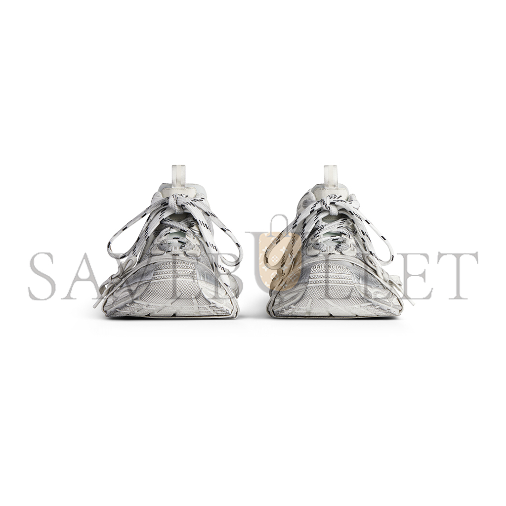BALENCIAGA MEN'S 3XL SUMMER MESH SNEAKER IN WHITE SILVER 734734WTRMH9080 BALENCIAGA MEN'S 3XL SUMMER MESH SNEAKER IN WHITE SILVER 734734WTRMH9080