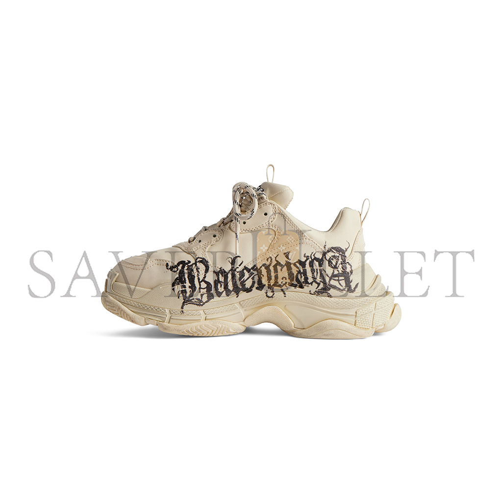 BALENCIAGA WOMEN'S TRIPLE S SNEAKER DIY METAL IN WHITE RED BLACK 524039W2FAY9016 BALENCIAGA WOMEN'S TRIPLE S SNEAKER DIY METAL IN WHITE RED BLACK 524039W2FAY9016