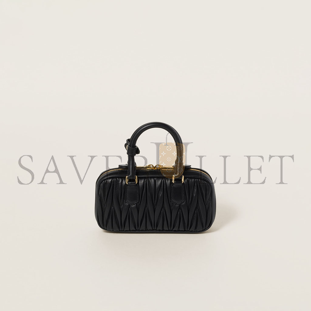 MIU MIU ARCADIE MATELASSÉ NAPPA LEATHER MINI-BAG 5BP088 (19*10*5cm) MIU MIU ARCADIE MATELASSÉ NAPPA LEATHER MINI-BAG 5BP088 (19*10*5cm)