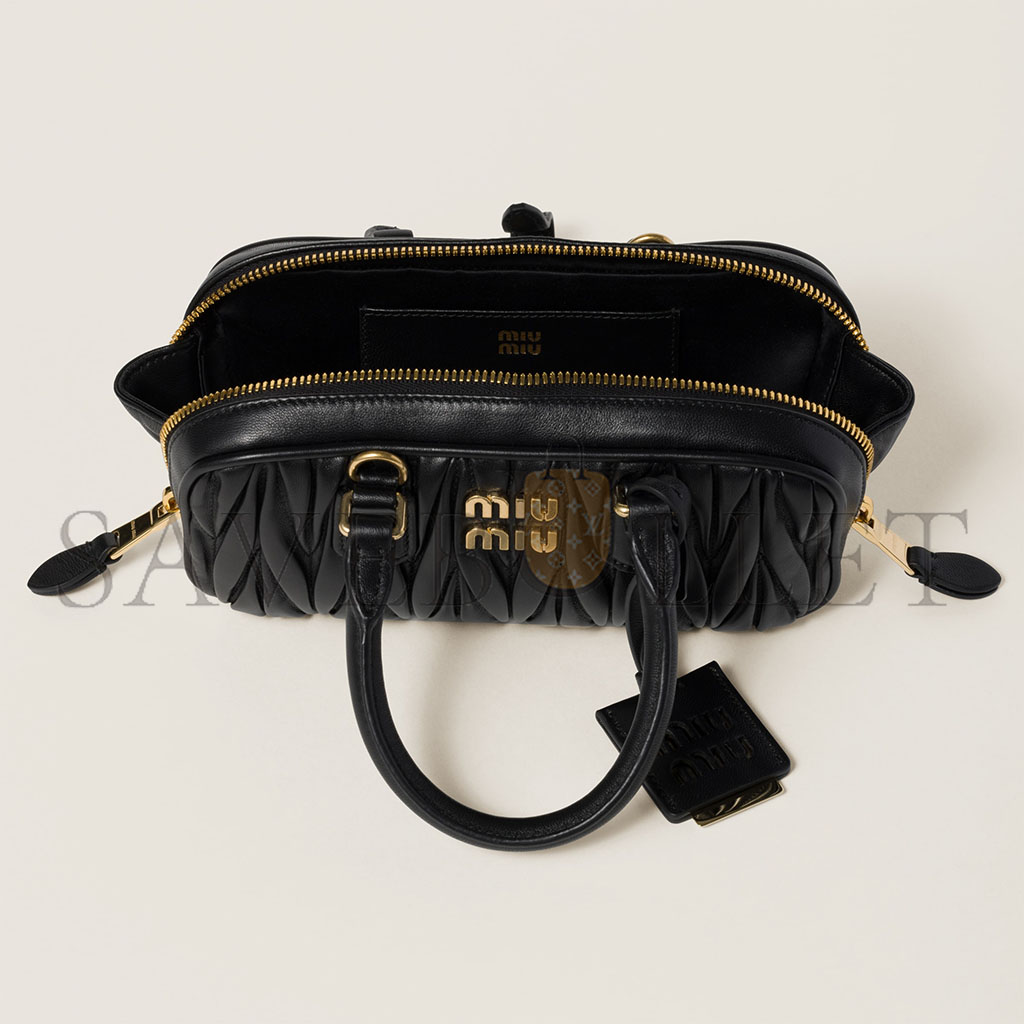 MIU MIU ARCADIE MATELASSÉ NAPPA LEATHER MINI-BAG 5BP088 (19*10*5cm) MIU MIU ARCADIE MATELASSÉ NAPPA LEATHER MINI-BAG 5BP088 (19*10*5cm)