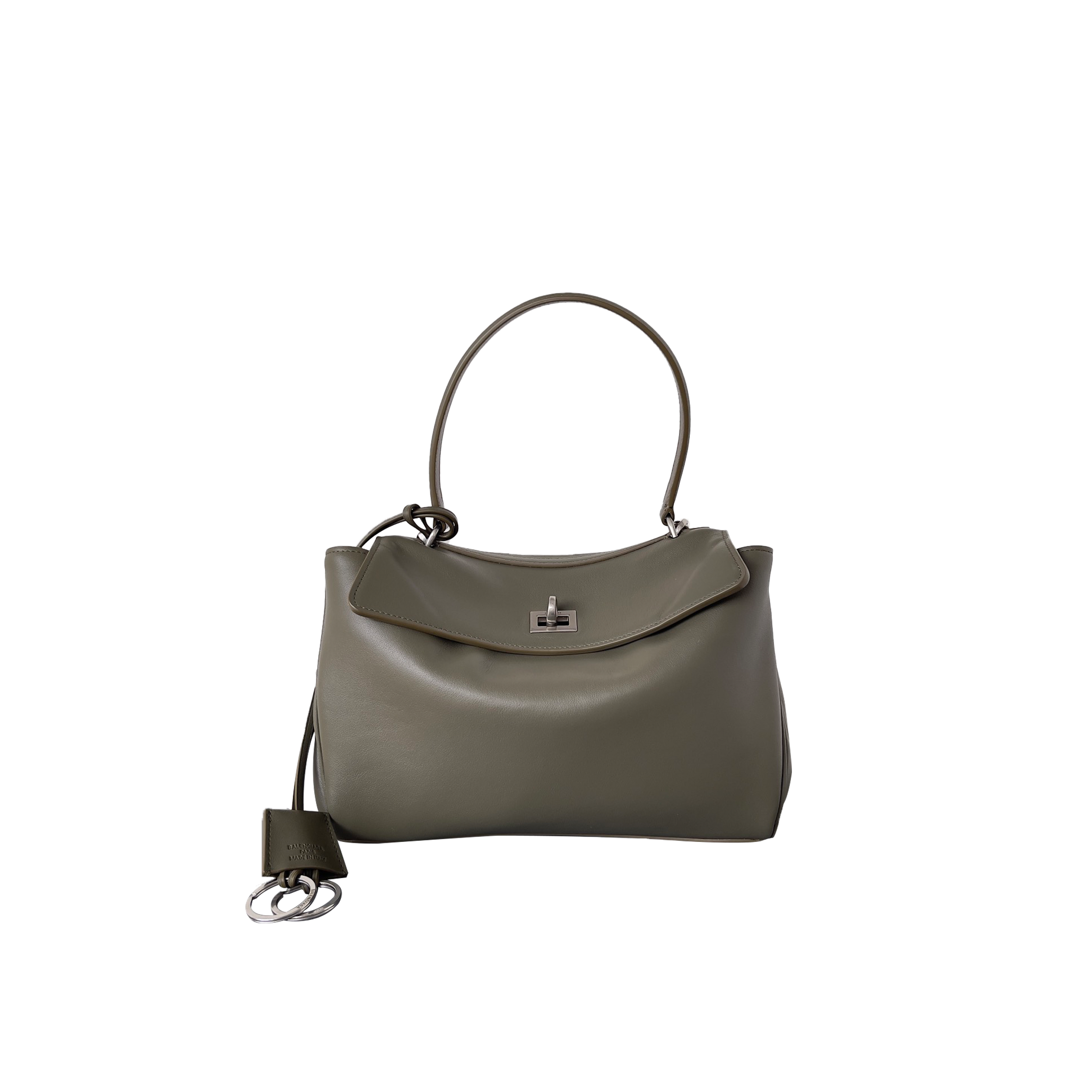 BALENCIAGA WOMEN'S RODEO SMALL HANDBAG IN KHAKI 7954562AA4U3504 (28.9*20*9.9cm)