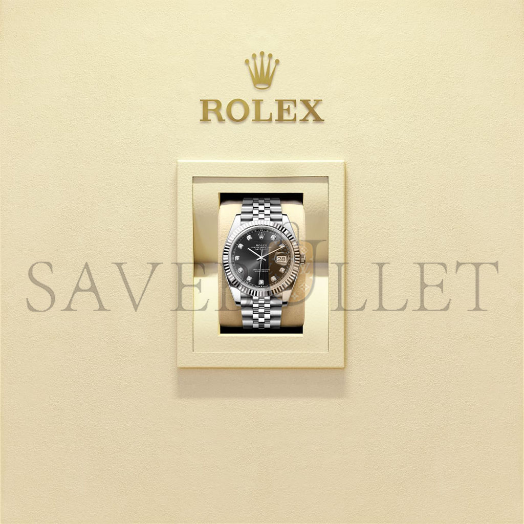 ROLEX DATEJUST 41 OYSTER, 41 MM, OYSTERSTEEL AND WHITE GOLD WATCH 126334