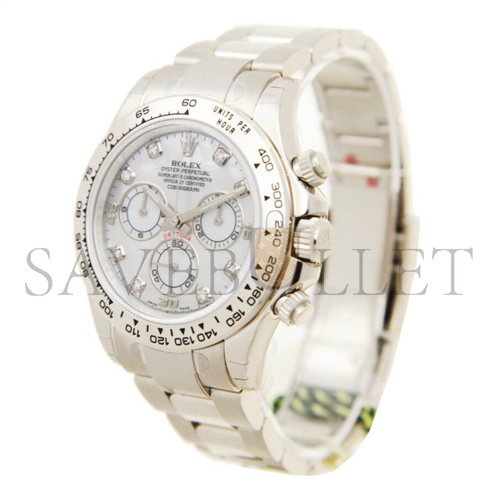 ROLEX DAYTONA WHITE GOLD DIAL WATCH 116509